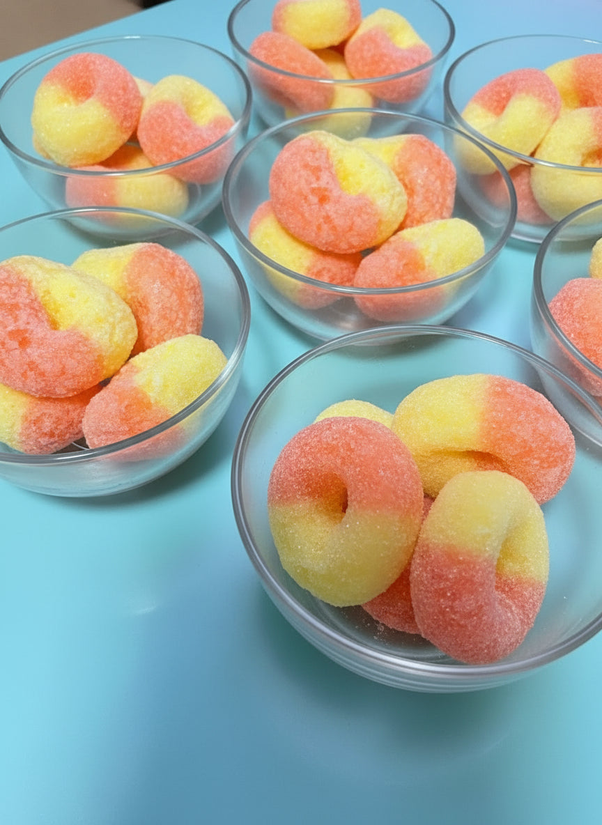 Peach Puff Rings