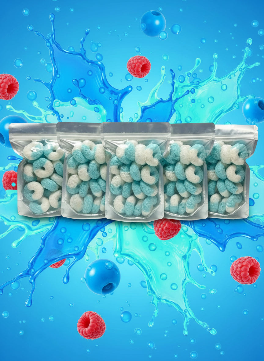 Blue Razz Blizzard Rings